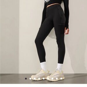 Athleta Black Headlands Cargo Tight.
